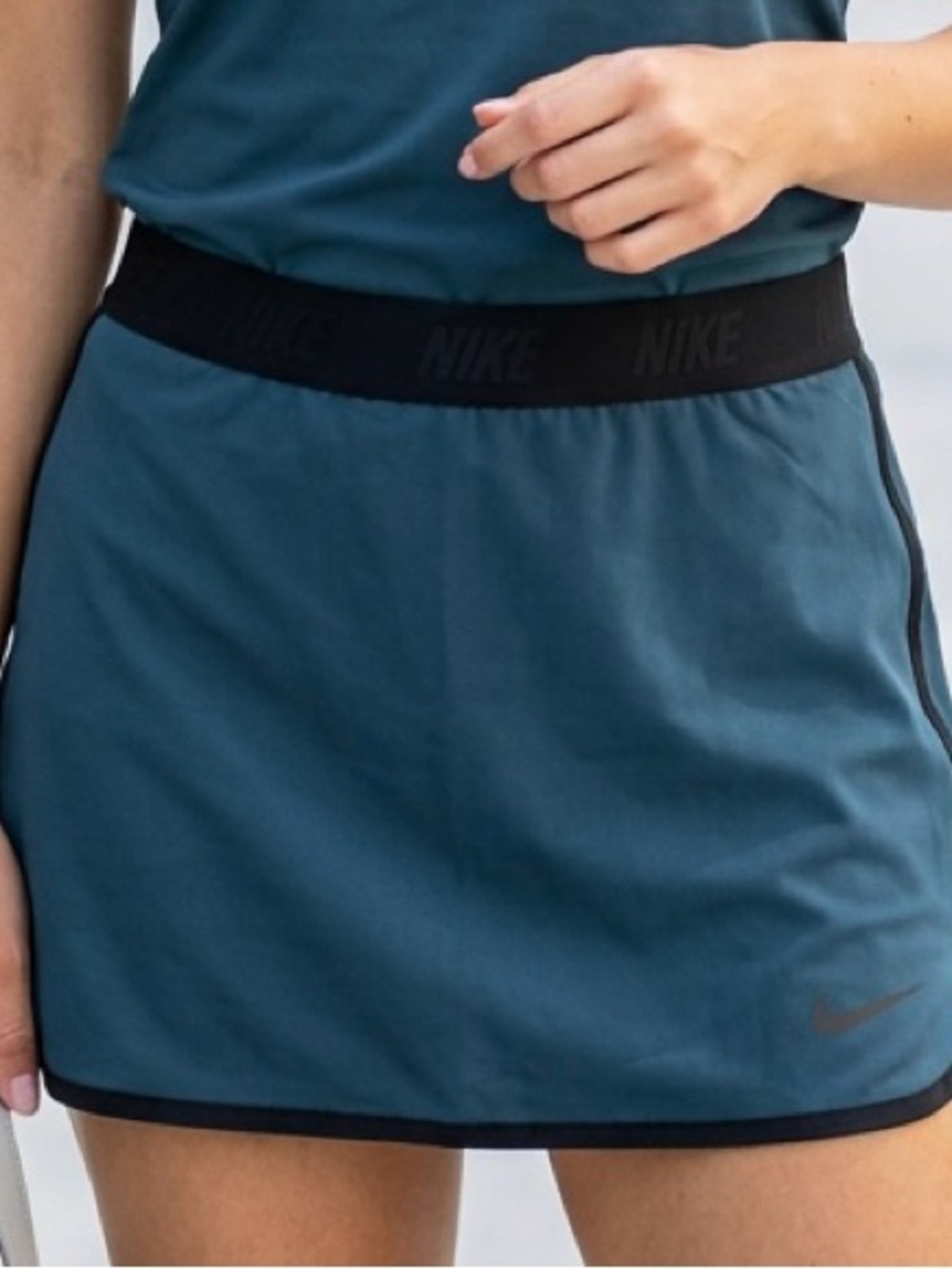 Nike Teal Athletic Skort with Black Waistband